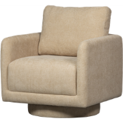 WOOOD Oscar Draaifauteuil - Chenille - Naturel - 64x78x79