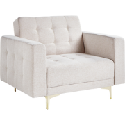 Beliani ABERDEEN - Fauteuil-Beige-Polyester