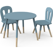 Set 1 tafel + 2 stoelen wit L60 cm - FIRMIANA