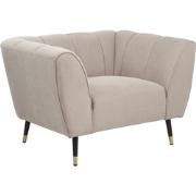 Beliani ORSTA - Fauteuil-Beige-Polyester