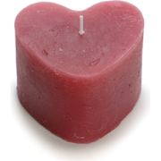 Rustik Lys - Kaars Sculpture Hart framboos