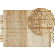 Beliani KARKIN - Gevlochten-Beige-Jute