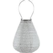 Lumiz Solar Buitenlampion - Paisley Tulip - 20 cm - Lichtgrijs