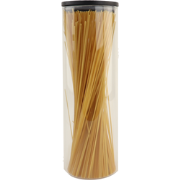 OTIX Voorraadpot - Glas met Deksel - 1320ml - Zwart - Hout - Spaghetti...