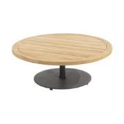 Volta teak salontafel centrale poot antraciet 80 cm dia. H30 cm 4SO