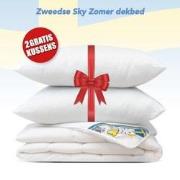 Zomer dekbed + 2 Hoofdkussen - Litsjumeaux - Dekbed Set - 240x200 cm