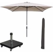 Garden Impressions Lotus stokparasol 250x250 cm - ecru incl 40 kg Eure...