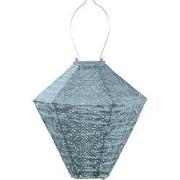 LUMIZ Solar Lampion Lace Diamond - 28 cm - Grijs Blauw