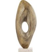 PTMD Kellaine Brass Casted Alu Statue Travertine Base