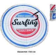 Strandlaken Rond polyester - diameter 150cm - SURFING