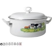 Braadpan stoofpan met deksel Ø16cm gegoten aluminium geschikt voor all...