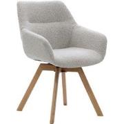 Eetkamerstoel Loïs Beige Eiken - Giga Meubel - Set van 2