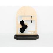 Houten sieradenrekje  (haar elastiekjes en armbanden)