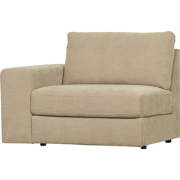 vtwonen Family 1-Zits Bank Element Met Arm Links - Polyester - Zand