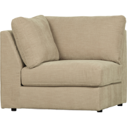 vtwonen Family Hoek Bank Element - Polyester - Zand - 85x96x96
