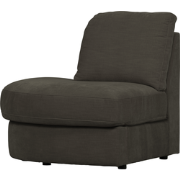 vtwonen Family 1-Zits Bank Element Ronde Hoek Links - Polyester -Zwart
