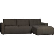 vtwonen Bar Chaise Longue Rechts - Stof - Antraciet - 87x280x170