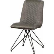 Tower living Capri sidechair - Vintage Grey + Linen Grey