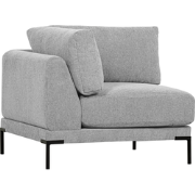 vtwonen Couple Hoek Bank Element - Polyester - Lichtgrijs