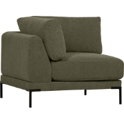 vtwonen Couple Hoek Bank Element - Polyester - Warm Groen