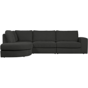 vtwonen Family Hoekbank Ronding Links - PE - Antraciet - 85x301x189