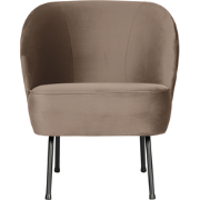BePureHome Vogue Fauteuil - Velvet - Khaki - 69x57x70