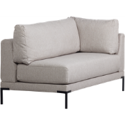 vtwonen Couple Eetbank Hoekelement Links - Polyester - Grijs-73x80x170