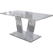 Meubella Eetkamertafel Violin - Hoogglans Wit - 160 cm