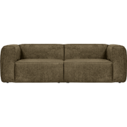 WOOOD Bean 3,5-Zits Bank - Structure Velvet - Moss - 73x242x96