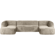 BePureHome Sloping U-Vorm Bank - Velvet - Wheatfield - 77x339x225