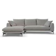 Tower living nottingham 2,5-ar + chaise l - Cement grey