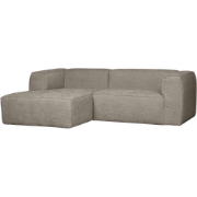 WOOOD Bean Chaise Longue Bank Links - Melange - Travertin - 73x254x178
