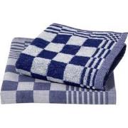 Ten Cate Keukenset - 1x Keukendoek & 1x Theedoek - Chess Blauw