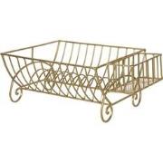 Clayre & Eef Droogrek  42x29x17 cm Goudkleurig Ijzer Rechthoek