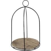 Clayre & Eef Planthouder  Ø 28x41 cm Bruin Hout Ijzer Rond Decoratie P...