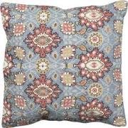 Clayre & Eef Kussenhoes  50x50 cm Blauw Rood Katoen Vierkant Sierkusse...