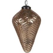 Clayre & Eef Kerstbal XL  Ø 15 cm Goudkleurig Glas Kerstdecoratie