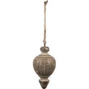 Clayre & Eef Hanger  Ø 7x13 cm Bruin Hout Woondecoratie