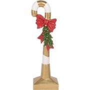 Clayre & Eef Kerstdecoratie Beeld Zuurstok 83 cm Goudkleurig Kunststof...