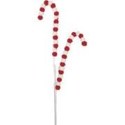 Clayre & Eef Kerstdecoratie Zuurstok 60 cm Rood Kunststof