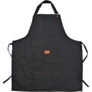 Clayre & Eef Keukenschort 74x65 cm Blauw Polyester