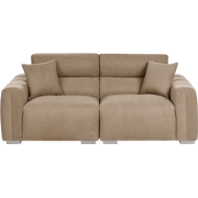 Beliani FAUSKAN - Driezitsbank-Bruin-Polyester