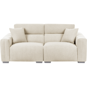 Beliani FAUSKAN - Driezitsbank-Beige-Polyester