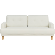 Beliani TUVE - Driezitsbank-Wit-Polyester