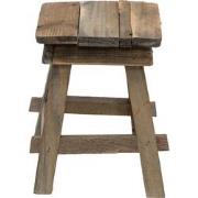 Clayre & Eef Plantentafeltje  15x15x21 cm Bruin Hout Vierkant Plantens...