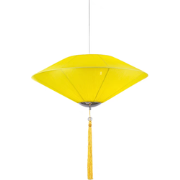 Fine Asianliving Chinese Lampion Geel Zijde D50xH30cm