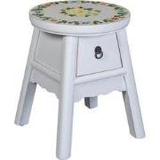 Fine Asianliving Chinese Kruk Wit Handbeschilderd Tibetaans