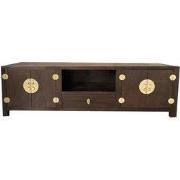 Fine Asianliving Chinese TV Kast Bruin Handgevlochten Bamboe Earthy