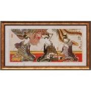 Fine Asianliving Japanse Schilderij van 3 vrouwen