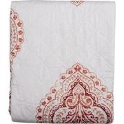 Clayre & Eef Bedsprei  1-persoons Wit Roze Katoen Polyester Rechthoek ...